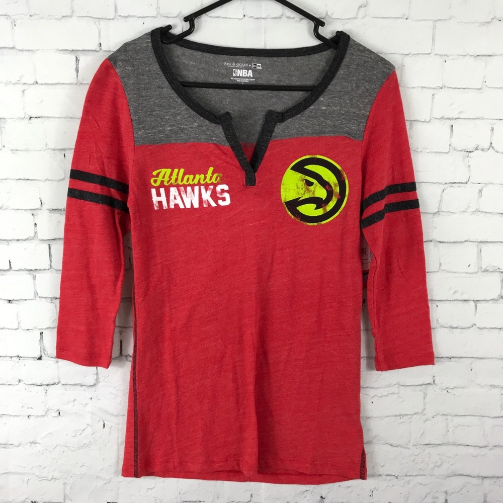 Atlanta Hawks Women’s nba fan 3/4 sleeve shirt